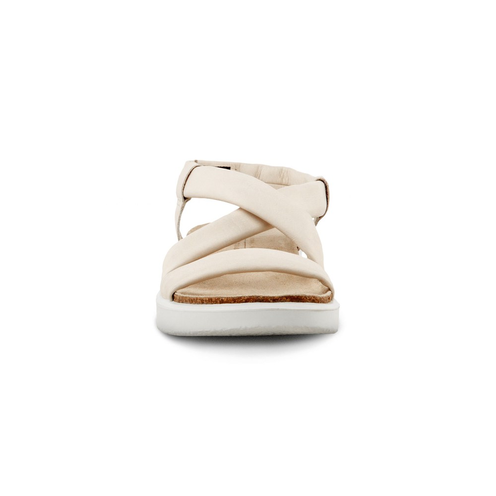 ECCO Womens Sandals Beige - Corksphere Flat - LCO-072618